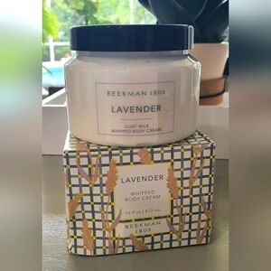 NEW SEALED Large 16 oz. Beekman 1802 Whipped Body Cream Lavender